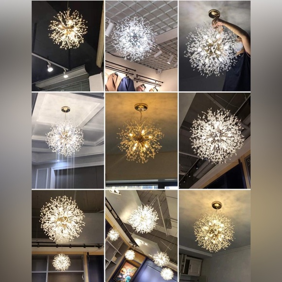 NEW Starburst Chandelier Light Fixture 💫 - Picture 7 of 10